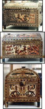 painted wooden chest of king tutankhamun egyptian museum ancient egypt tutankhamun egypt history