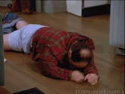 George Costanza Causes a Scene On the Floor With His Pants Down On Seinfeld