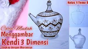 Gambar mewarnai anak tk tema pemandangan. Cara Menggambar Vas Bunga