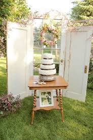 Aside from the buffet at the reception, you should also have a mini bar in your backyard. 20 Rustic Wedding Decoration Ideas With Vintage Doors Emmalovesweddings