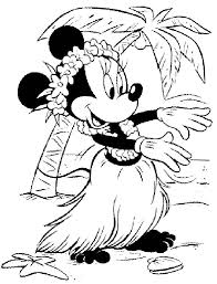 These alphabet coloring sheets will help little ones identify uppercase and lowercase versions of each letter. Online Coloring Pages Minnie Coloring Hawaiian Minnie Mickey Mouse