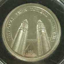 Lot 26.02, level 26 public bank tower Token Medallion Souvenir Gold Coin Petronas Twin Towers Malaysia Malaysia Golden Col My 000006
