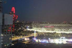 Advent way, edmonton, ponders end, england, n18 3af, storbritannien. View Towards The Olympic Park At Night Picture Of Premier Inn London Stratford Hotel Tripadvisor