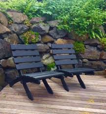 Slate Black Color On Classic Cedar Patio Chairs For Outdoor Etsy In 2020 Outdoor Outdoor Comfort Colorful Outdoor Furniture