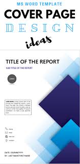 Service invoice with hours and rate. Title Page Blue Squares Abstract Design Template Cover Pages In 2021 Cover Page Template Word Template Cover Page Template Word