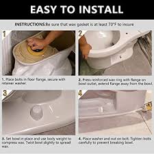 Maybe you would like to learn more about one of these? Buy Extra Thick Toilet Wax Ring Kit With Flange And Bolts For Floor Outlet Toilets New Install Or Re Seat Fits 3 Inch Or 4 Inch Waste Lines Online In Indonesia B08tvv4ygk