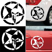 Get up to 50% off. 1pcs The Punisher Skull Car Sticker Pentagram Vinyl Decals Motorcycle Accessories 5 X5 Shopee Philippines