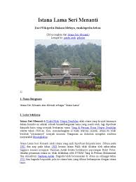 This is istana lama seri menanti by huolong on vimeo, the home for high quality videos and the people who love them. Folio Sejarah Seri Menanti