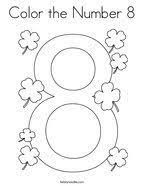 Each printable highlights a word that starts. Number 8 Coloring Pages Twisty Noodle