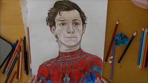 I have to say the peter parker, the lazy version o. Spider Man Homecoming Peter Parker Speed Drawing Youtube