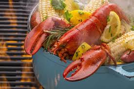 901.2 calories, 43.0% calories from fat, 43.5 g fat, 21.0 g saturated fat, 437.1 mg cholesterol, 64.2 g carbohydrates, 6.2 g dietary fiber. Martha S Vineyard Lobster Clambake Catering Premier Chef Services