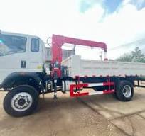 Howo 4x2 Crane Truck - 5 Ton Telescopic Boom - New Design