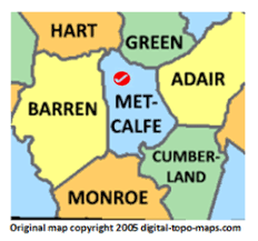 Click county name for detailed statistics. Metcalfe County Kentucky Genealogy Familysearch