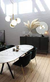 minimalistisch mooi een stijlvolle witte marmeren eettafel in de keuken roomed salle a manger art deco deco salle a manger salle a manger design