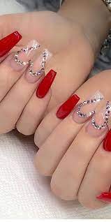 Acrylic nails or artificial nails, are those special type of nails which have the ability to glam up your style quotient to multiple levels. Stylish Nails Designs Ideas To Look Romantic And Girly In 2020 Nail Designs Valentines Red Acrylic Nails Coffin Nails Long