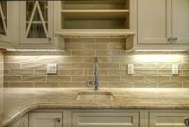 Image Result For Tan Backsplash Tile With White Kitchen Cabinets Taupe Kitchen Kitchen Cabinets And Backsplash Brick Backsplash Kitchen
