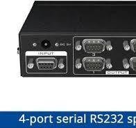 RS232 splitter 4 Port DB9 Serial Splitter 1 in 4 out Support Bidirectional  Transmission Serial adapter MT-RS104