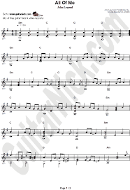 Download and print all of me sheet music for super easy piano by john legend from sheet music direct. All Of Me John Legend Fingerstyle Guitar Sheet Music Guitarnick Com