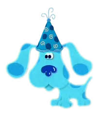 Blue With Her Party Hat On Blue S Clues 2nd Birthday Party Themes Clue Party
