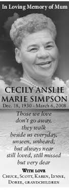 Cecily Simpson Obituary (2014)