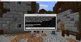 Minecraft education edition log in​and the information around it will be available here. I Can T Sign In With A Normal Account Minecraft Education Edition Support