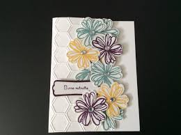 Carte Pour Une Retraite Avec Les Etampes Flowers Sop Carte Scrapbooking
