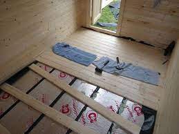 Building The Garden Office Insulating The Floor Shed Floor Insulating A Shed Shed Makeover