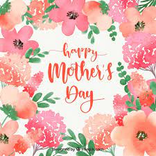 Pink floral watercolor spa gift certificate. Happy Mother S Day Watercolour Background With Flowers Nohat Free For Designer