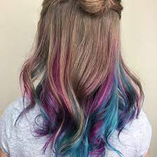 Lowlights hair dyeing techniques uses a darker dye (instead of bleach) in a similar pattern to getting highlights. The Sparkly Life Should I Let My 8 Year Old Dye Her Hair