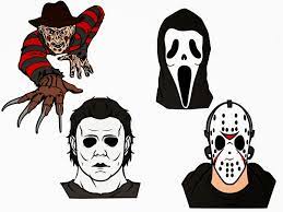 Flowers of flesh and blood 3) hellraiser: Crafting With Meek Scary Movie Villians Svg Horror Movie Tattoos Horror Movie Art Vintage Halloween Cards