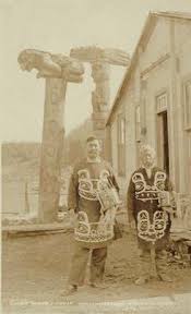 Tlingit Chief Charles Jones Shakes And Unidentified Man In Costume Wrangell Alaska Ca 1907 Northwest Coast Indians Tlingit Native North Americans