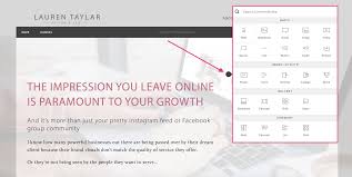 The upload image and select from gallery buttons are included so you can make quick changes to the banner content directly from the stage. 5 Reasons To Use The Squarespace Rally Template Lauren Taylar
