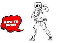 How to draw fortnite marshmello skin step by step youtube. How To Draw Fortnite Characters Marshmello Skin Step By Step Online Art Tutorials Drawing Tutorial Easy Youtube Art Tutorials