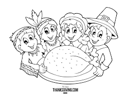 Find the links to print below. Thanksgiving Coloring Book Pages For Kids