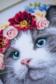 Counted cross stitch crown patterns. Cross Stitch Corner Lanarte Counted Cross Stitch Kit Flower Crown Ragdoll