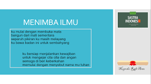 Puisi Menimba Ilmu Sembahyang Puisi Tuhan