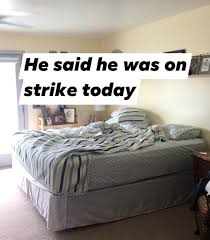 A husband and wife each demand that the other take care of the baby.this means war. Wife Documents Husband S Hilarious Attempts To Make The Bed After Doing It Herself For 45 Years Bored Panda