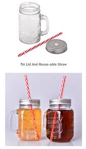 16 oz decorative jars with lids. 16 Oz Glass Classic Mason Jar Mugs With Lid And Straw Cold Beverage Drinking Glasses Kitchen Storage Jars China Skull Shaped Glass Mason Jar Mugs And Mason Jar Mugs
