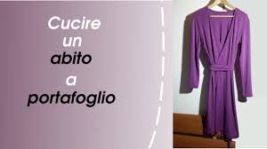 Vestito corto in cotone biologico a manica corta, incrociato davanti. Come Cucire Un Abito A Portafoglio Youtube