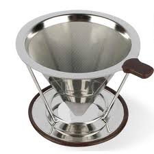 Whether you're rinsing veggies or quickly sifting dry ingredients, this handy kitchen strainer makes it simple and easy. Stainless Steel Coffee Filter Reusable Holder Sets Brew Drip Cone Funnel Metal Mesh Tea Filter Basket Tools Kitchen Goods Sieve Colanders Strainers Aliexpress