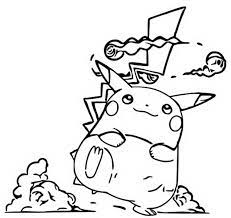 His gigantamax form debuted in sword and shield: Coloring Page Gigantamax Pokemon Gigantamax Pikachu 3