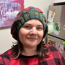 Handknit Multicolor Acrylic Slouch Beanie