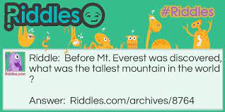 Mt Everest Riddles Com