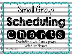 Scheduling Small Group Instruction Classroom Freebies