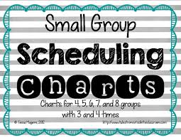 scheduling small group instruction classroom freebies