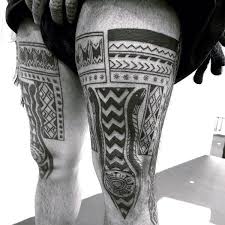 Think about it like this: 30 Tribal Thigh Tattoos For Men Manly Ink Ideas
