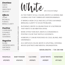 As the penguin dictionary of symbols (penguin dictionaries) notes, celtic priests and druids wore white garments. Color White Meaning Symbolism And Meaning Of The Color White