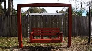Our kids have outgrown their old swing set and after selling it, i started planning the new area. Diy Simple Easy Cheap Porch Bench Swing With 2x4 S Youtube