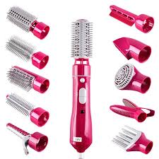With so many of these handy beauty tools on the market, how do you find the best hot air brush for you? 10 In 1 Multifunctional Hot Hair Dryer Tool And Professional Hair Dryers Electric Hair Straightening Brush Interchangeable Detachable Rotating Hot Air Brush Wish