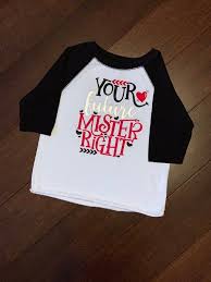 Black And White Baseball Tee Toddler Your Future Mr Right Toddler Boy Valentine S Day Baseball Raglan Top Funny Cute 3 4 Sleeves Shirt White With Blac Raglan Baseball Shirt Valentines For Boys